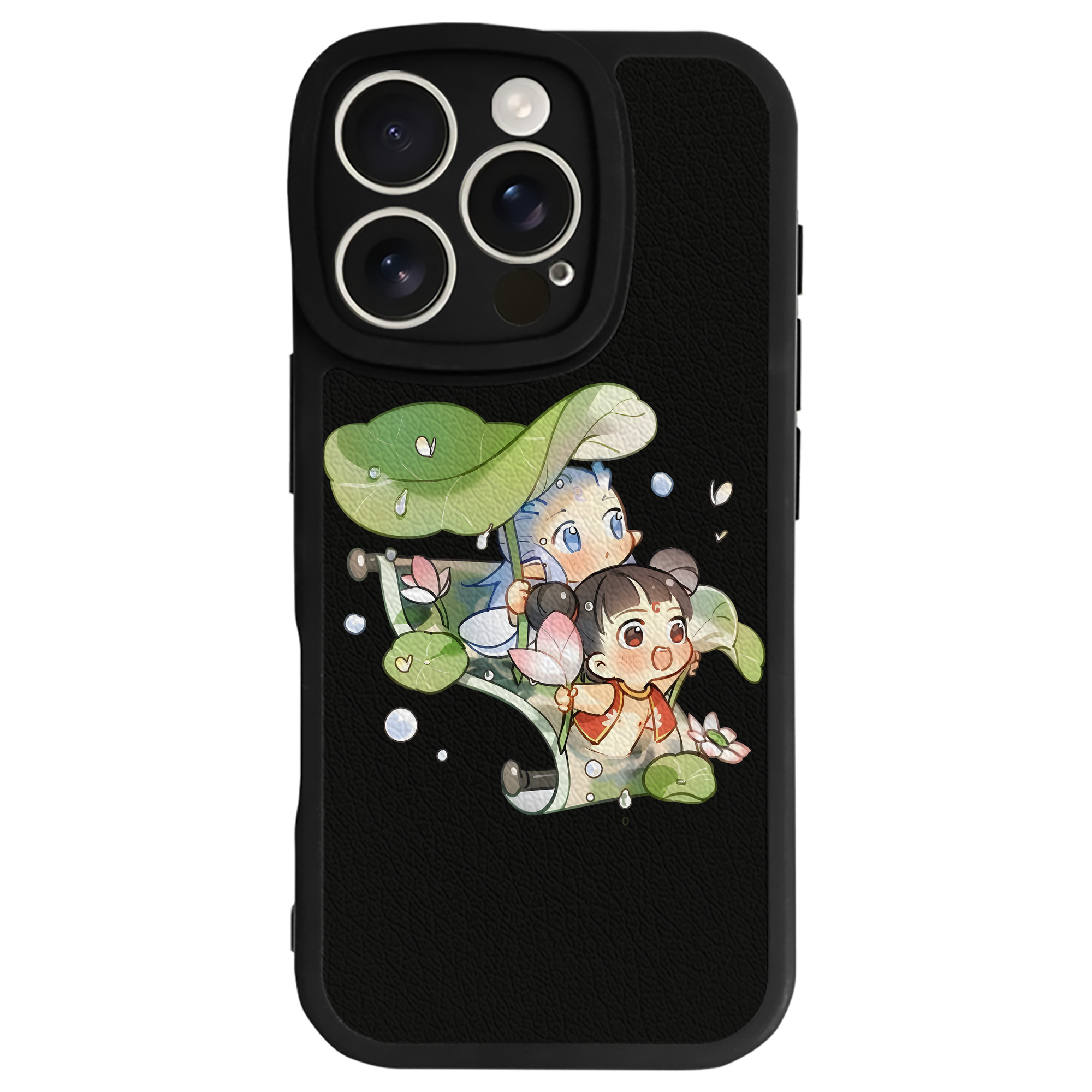 （画像用） Ne Zha 2 ナタ 魔童の大暴れ 【iPhone 16シリーズ対応】シリコンスマホケース（レザー調） 材質：シリコン